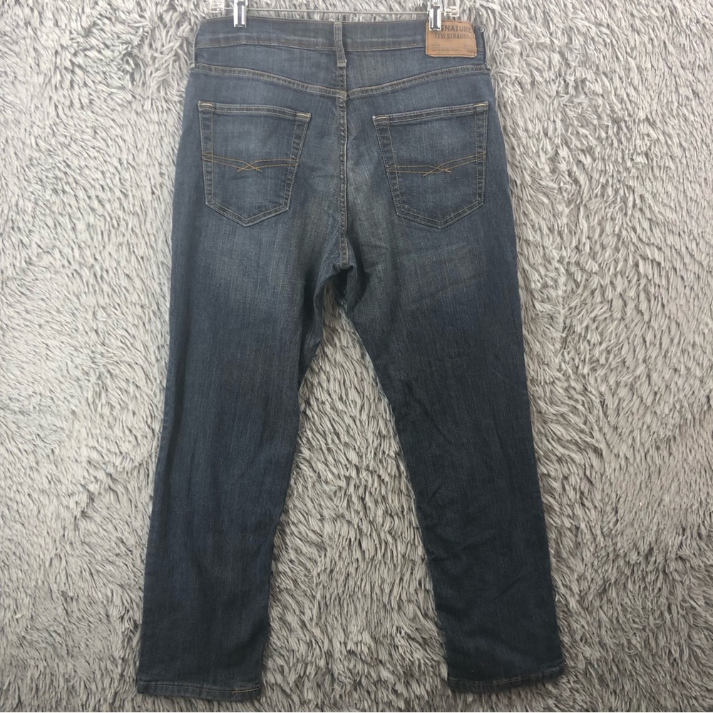 Levi Strauss Jeans Mens Size 33 S67 Athletic Whiskered Straight Leg